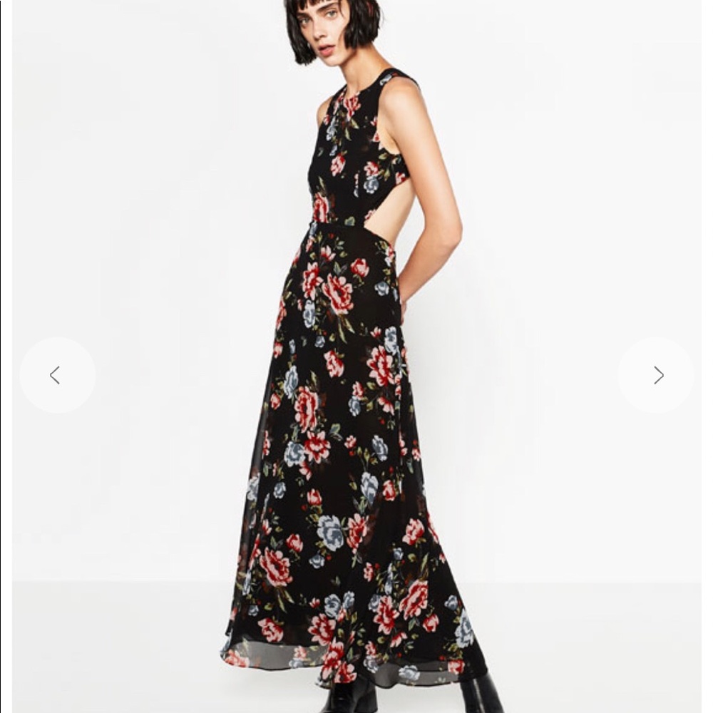NWT Floral print Zara dress